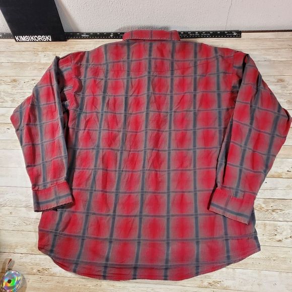 Panhandle Slim Red Pearl Snap Western Shirt‎ Mens XL - Picture 7 of 8